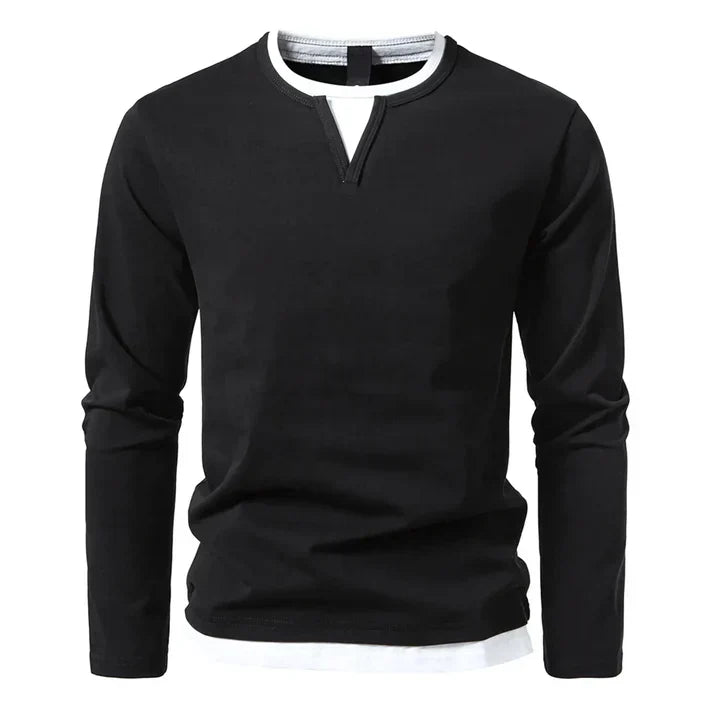 Alwin | Premium Langarmshirt aus gekämmter Baumwolle – Isabels Modehaus (Bild 2)
