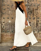 Salve™ - Elegantes Kleid mit Kontrastfarbe – Isabels Modehaus (Bild 6)