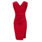 Regalia™ – Elegantes Figurbetontes Kleid mit V-Ausschnitt und Schlitz – Isabels Modehaus (Bild 11)
