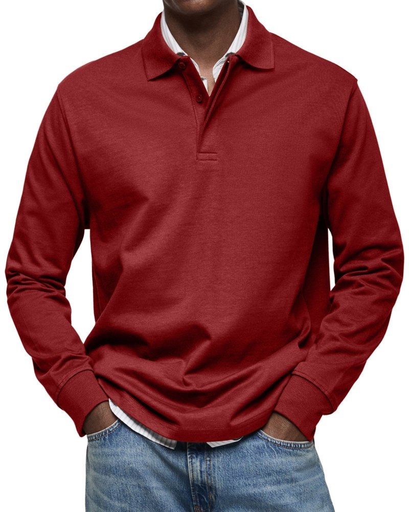 Felix | Luxus Langarm-Poloshirt – Isabels Modehaus (Bild 12)