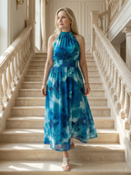 Sylin | Gathered Halter Midi Kleid – Isabels Modehaus (Bild 17)