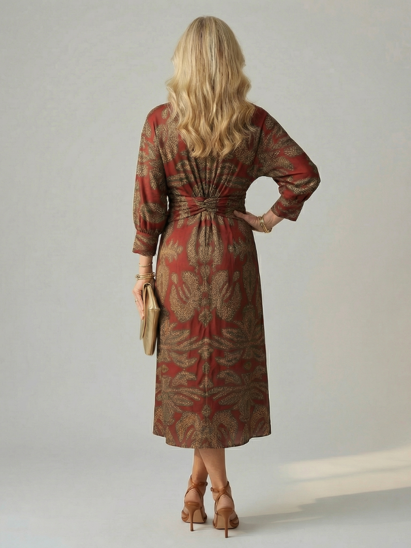 Lune | Natürliches Wickel-Midikleid – Isabels Modehaus (Bild 12)