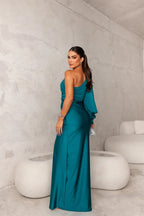 Dorie™ - Asymmetrisches Kleid mit Langem Schlitz – Isabels Modehaus (Bild 15)