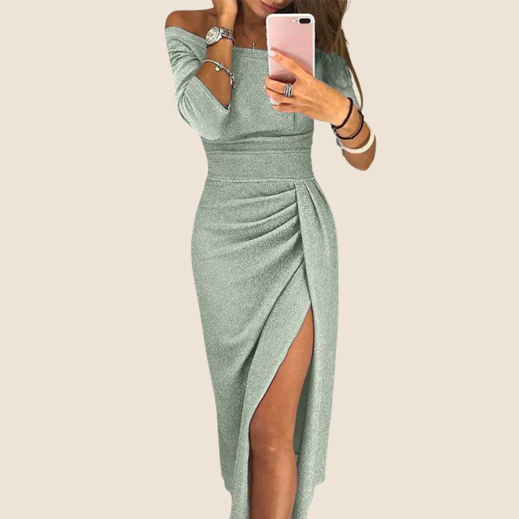 Ely™ - Schickes Maxikleid mit Neckholder und Eleganter, Fließender Passform – Isabels Modehaus