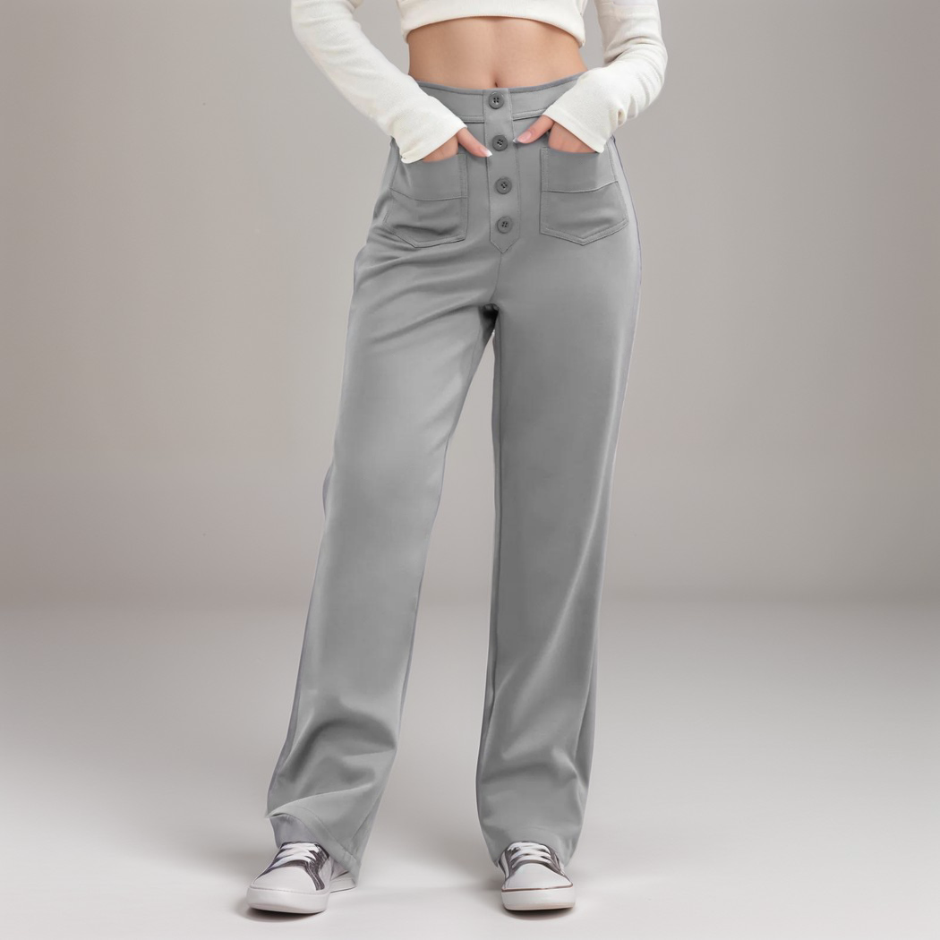 Elastische Hose mit hoher Taille – Isabels Modehaus (Bild 4)