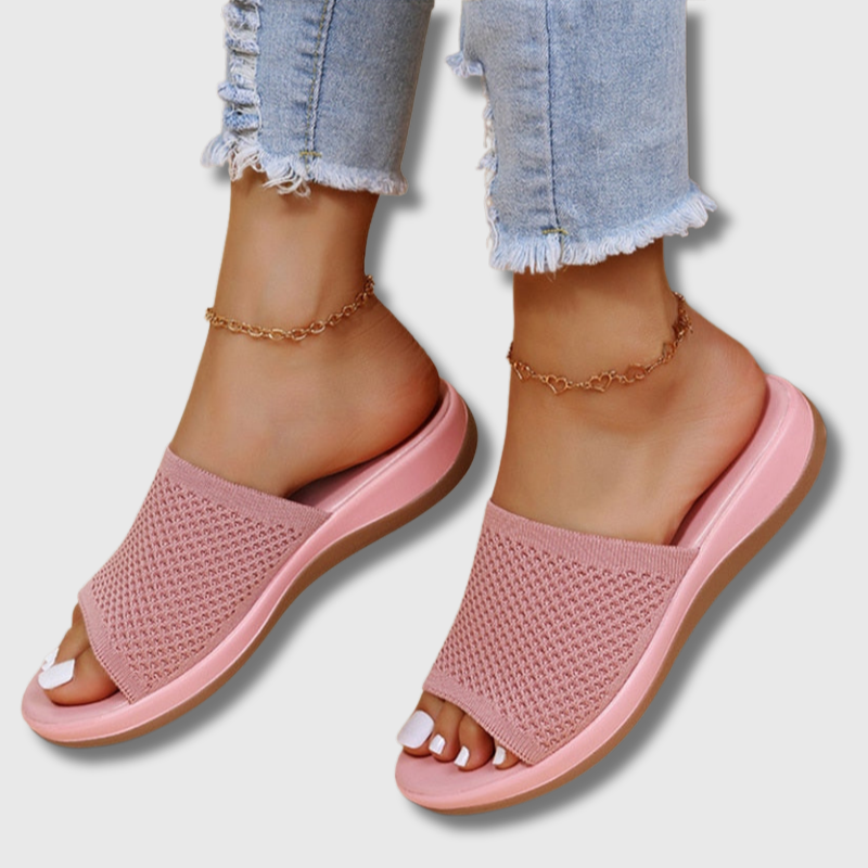 Elara | Strick Komfort-Sandalen – Isabels Modehaus