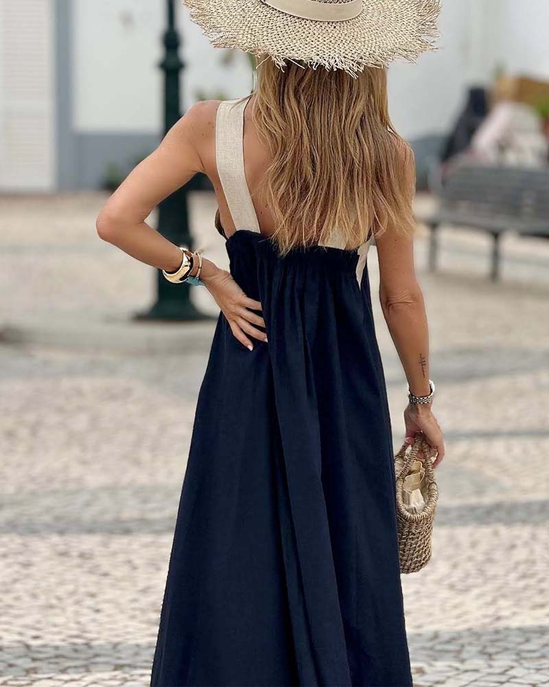 Salve™ - Elegantes Kleid mit Kontrastfarbe – Isabels Modehaus (Bild 7)