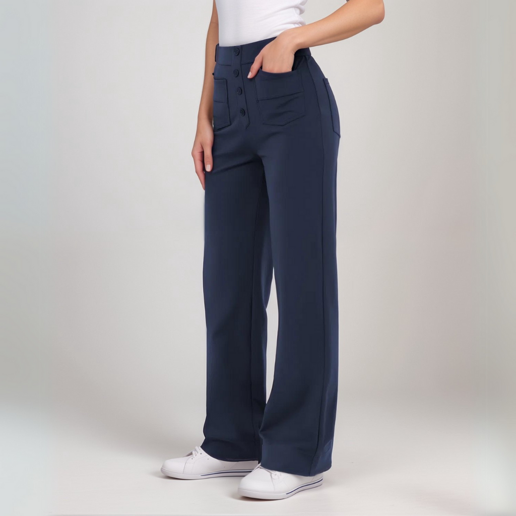 Elastische Hose mit hoher Taille – Isabels Modehaus (Bild 13)