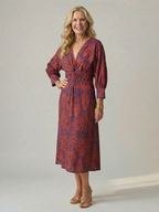 Lune | Natürliches Wickel-Midikleid – Isabels Modehaus (Bild 13)