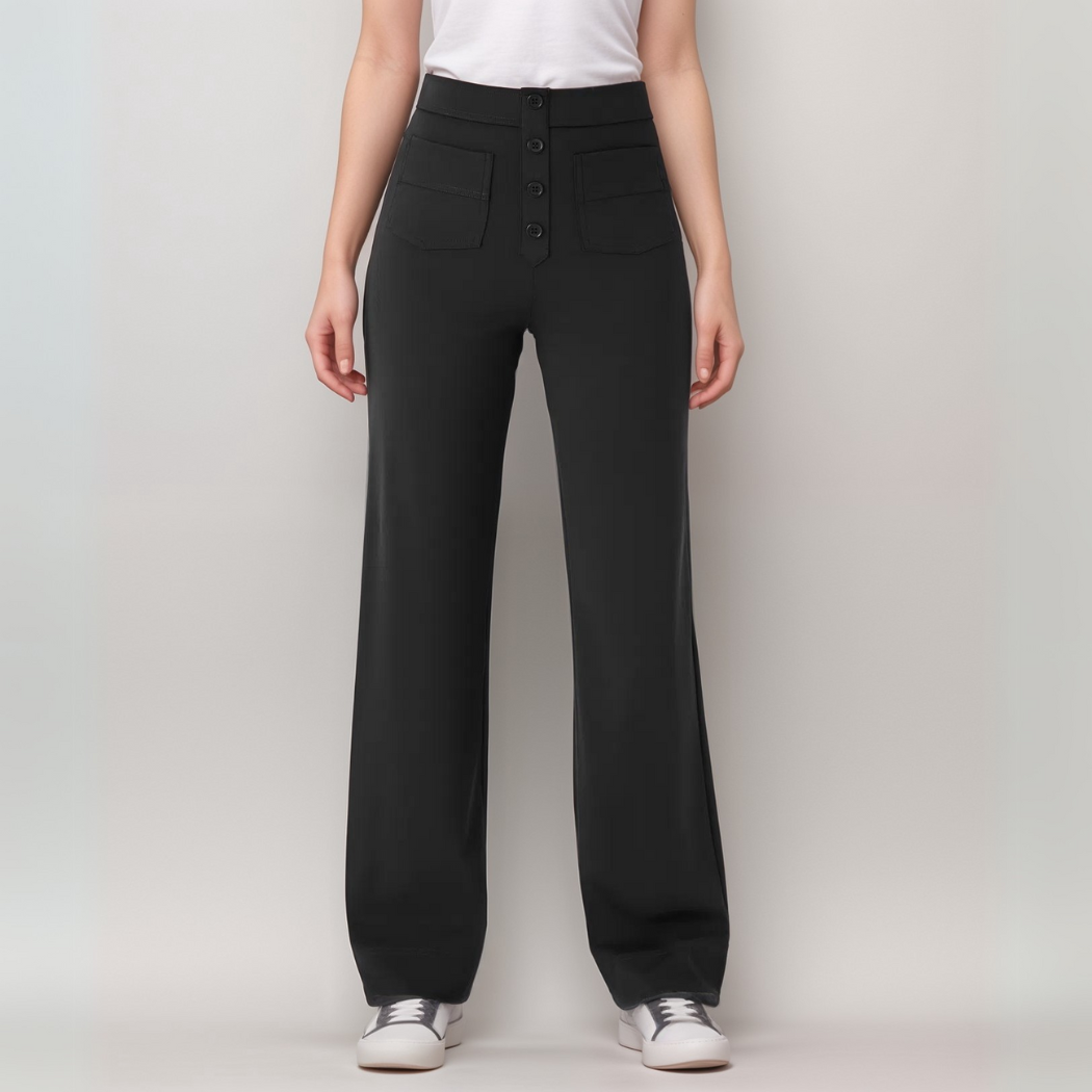 Elastische Hose mit hoher Taille – Isabels Modehaus (Bild 10)