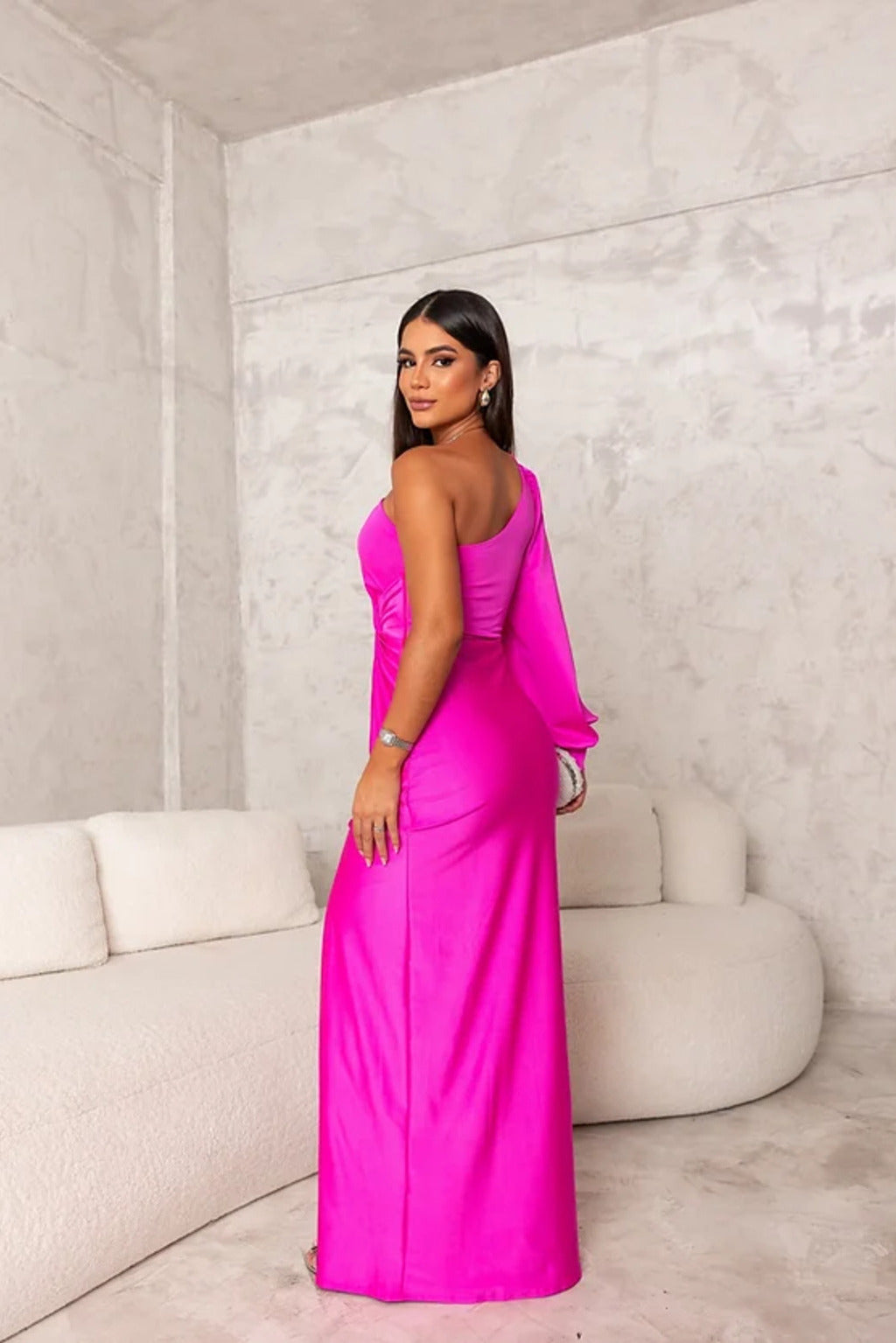 Dorie™ - Asymmetrisches Kleid mit Langem Schlitz – Isabels Modehaus (Bild 13)