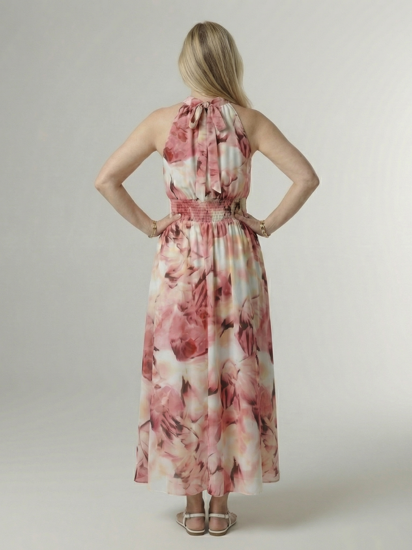 Sylin | Gathered Halter Midi Kleid – Isabels Modehaus (Bild 15)