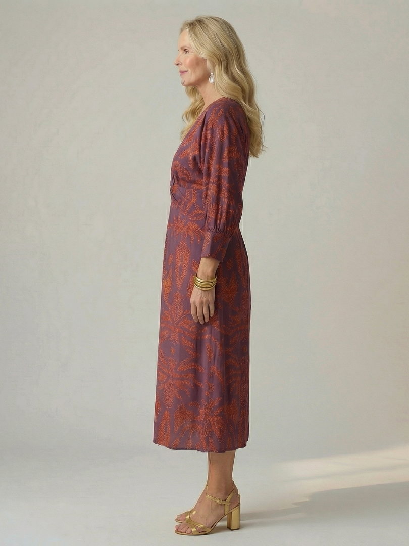 Lune | Natürliches Wickel-Midikleid – Isabels Modehaus (Bild 14)