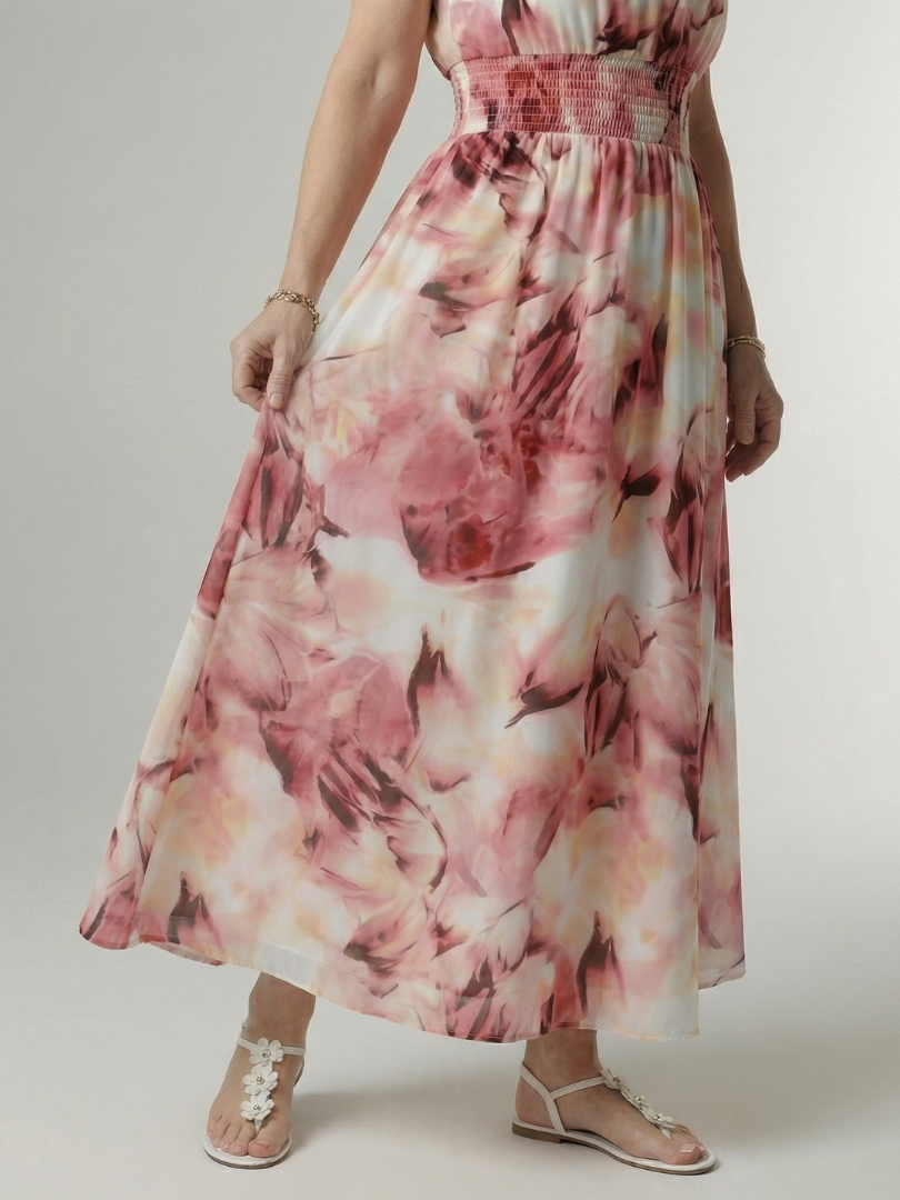 Sylin | Gathered Halter Midi Kleid – Isabels Modehaus (Bild 14)
