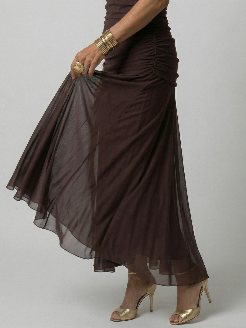 Calen | Off Shoulder Flow Midi Kleid – Isabels Modehaus (Bild 16)