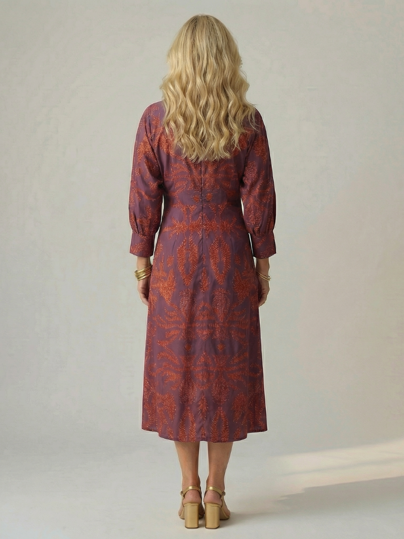 Lune | Natürliches Wickel-Midikleid – Isabels Modehaus (Bild 16)