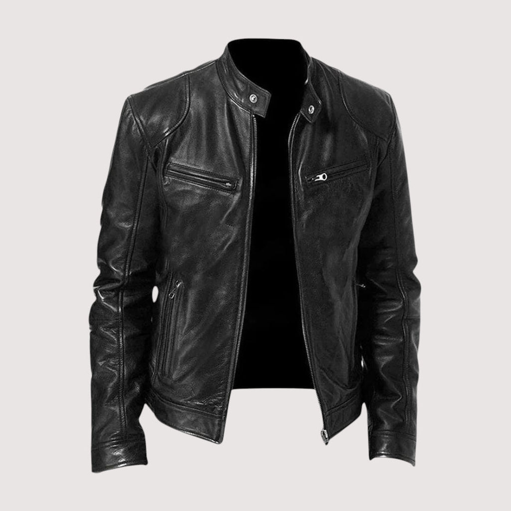 Massimo | Zeitlose Bikerjacke aus veganem Leder – Isabels Modehaus (Bild 2)