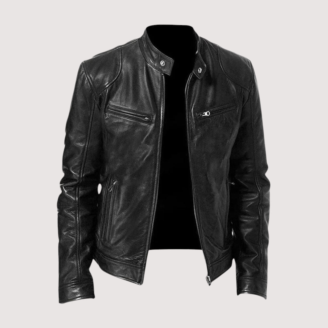 Massimo | Zeitlose Bikerjacke aus veganem Leder – Isabels Modehaus (Bild 2)