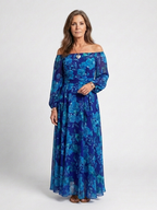 Aspen | Off-Shoulder Floral Maxi – Isabels Modehaus