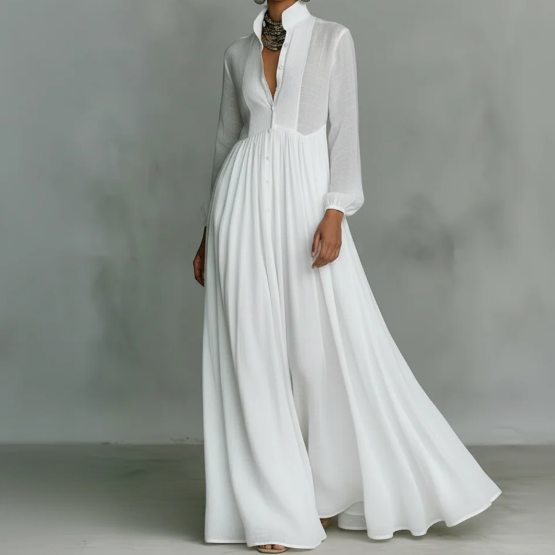 Gail™ - Minimalistisches Maxikleid – Isabels Modehaus