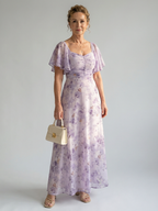 Vaelis | Midi-Kleid mit Flügelärmel – Isabels Modehaus