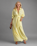 ZELITH | Gürtel-Midikleid mit Kragen – Isabels Modehaus