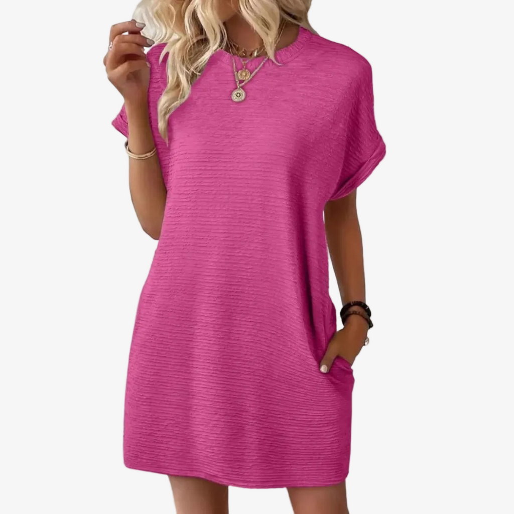 Ivay™ – Minimalistisches Sommerkleid mit Rundhalsausschnitt – Isabels Modehaus