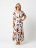 Savannah | Floral Plissierter Midi – Isabels Modehaus