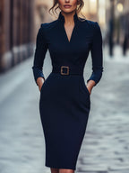 Moderne Kleid mit Gürtel – Isabels Modehaus (Bild 3)