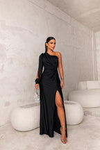 Dorie™ - Asymmetrisches Kleid mit Langem Schlitz – Isabels Modehaus (Bild 17)
