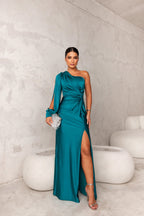 Dorie™ - Asymmetrisches Kleid mit Langem Schlitz – Isabels Modehaus (Bild 7)