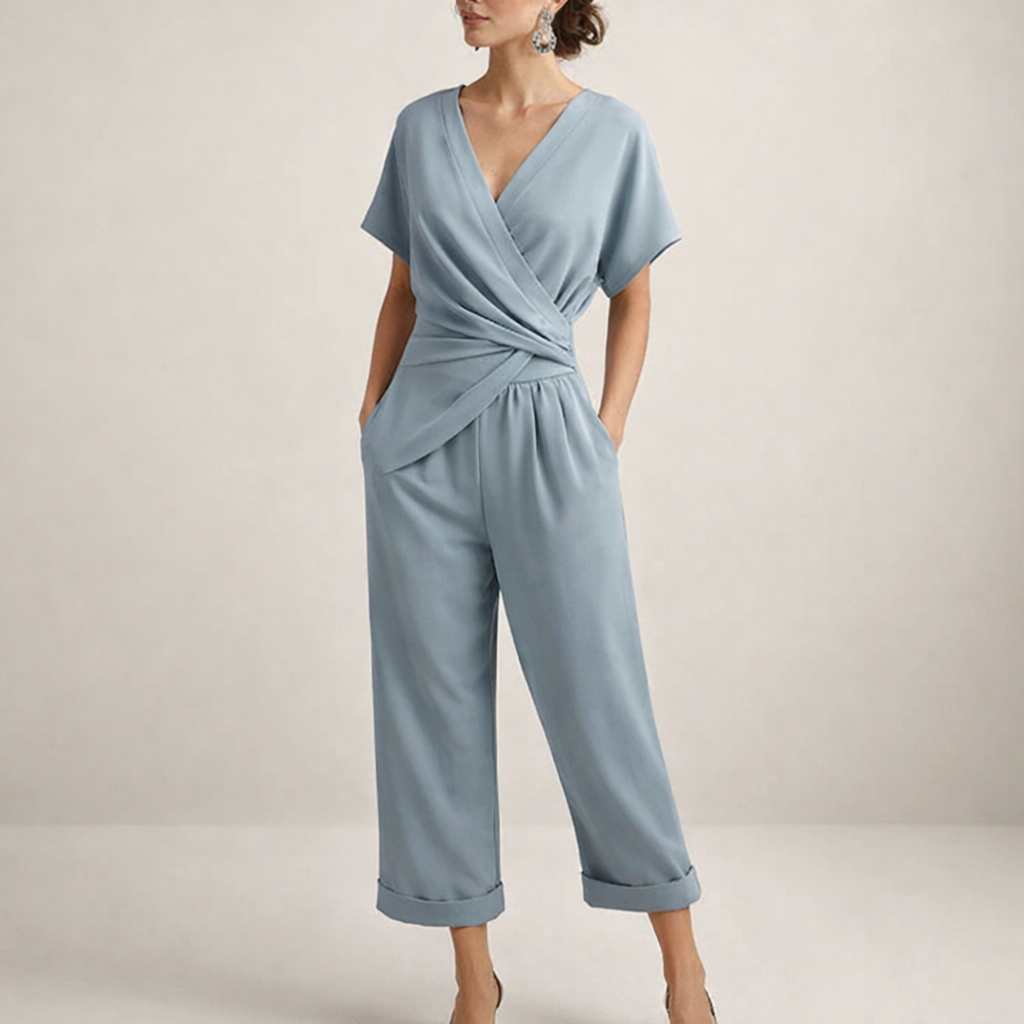 Kayla | Eleganter Wickel-Overall – Isabels Modehaus (Bild 2)
