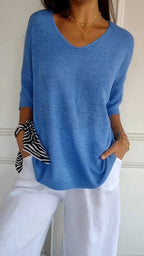 Jill | Zeitloses V-Ausschnitt-Top – Isabels Modehaus (Bild 12)