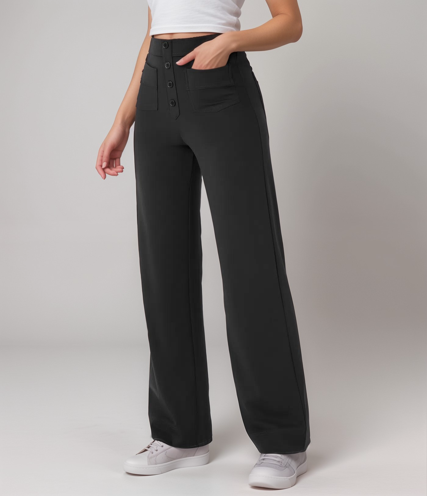 Elastische Hose mit hoher Taille – Isabels Modehaus (Bild 11)