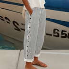 REA | BEQUEME GESTREIFTE FREIZEITHOSE – Isabels Modehaus