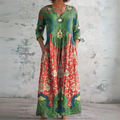 Judith | Vintage Floral Maxi-Kleid – Isabels Modehaus