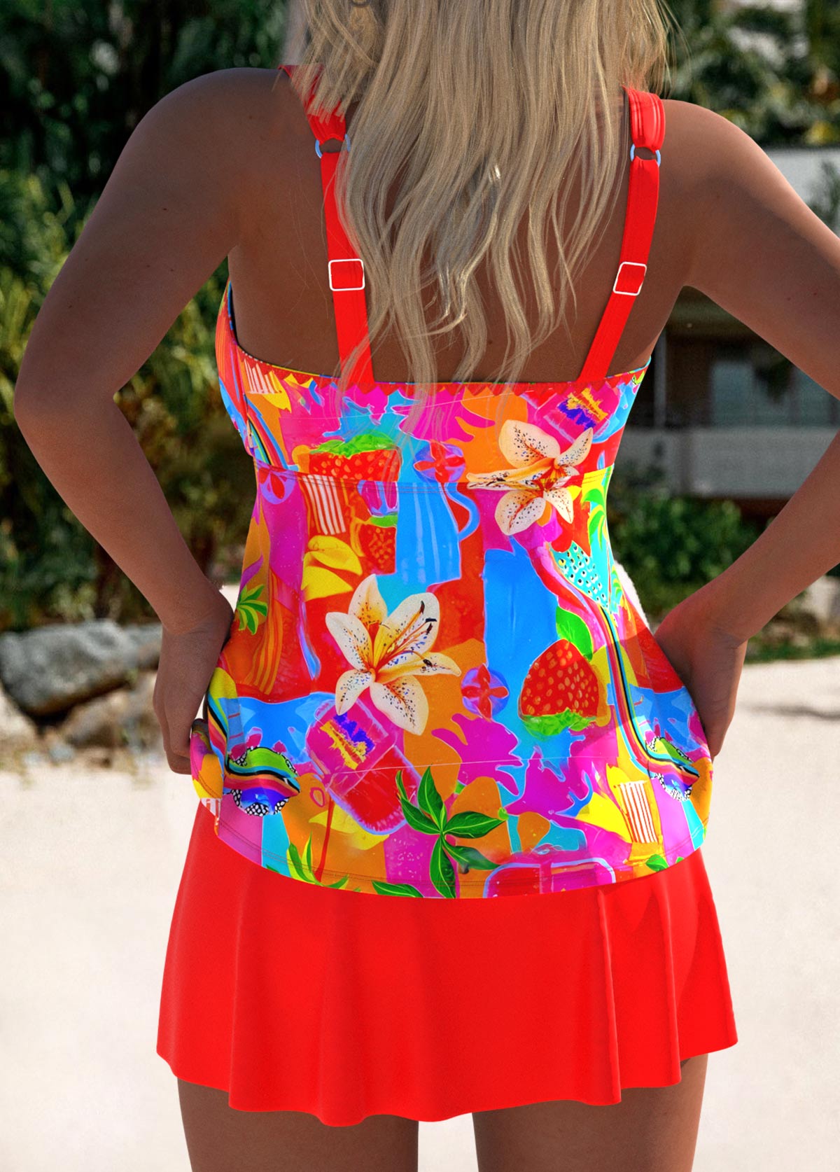 Eleanor | Schickes Floral Tankini Badekleid – Isabels Modehaus (Bild 2)