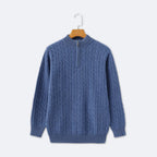 Christian | Eleganter Zopfmuster-Strickpullover mit Halbzip – Isabels Modehaus (Bild 5)