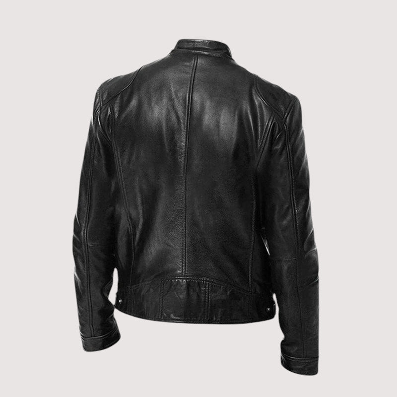 Massimo | Zeitlose Bikerjacke aus veganem Leder – Isabels Modehaus (Bild 3)
