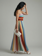 Serene | Leichtes Streifen-Maxikleid – Isabels Modehaus (Bild 2)