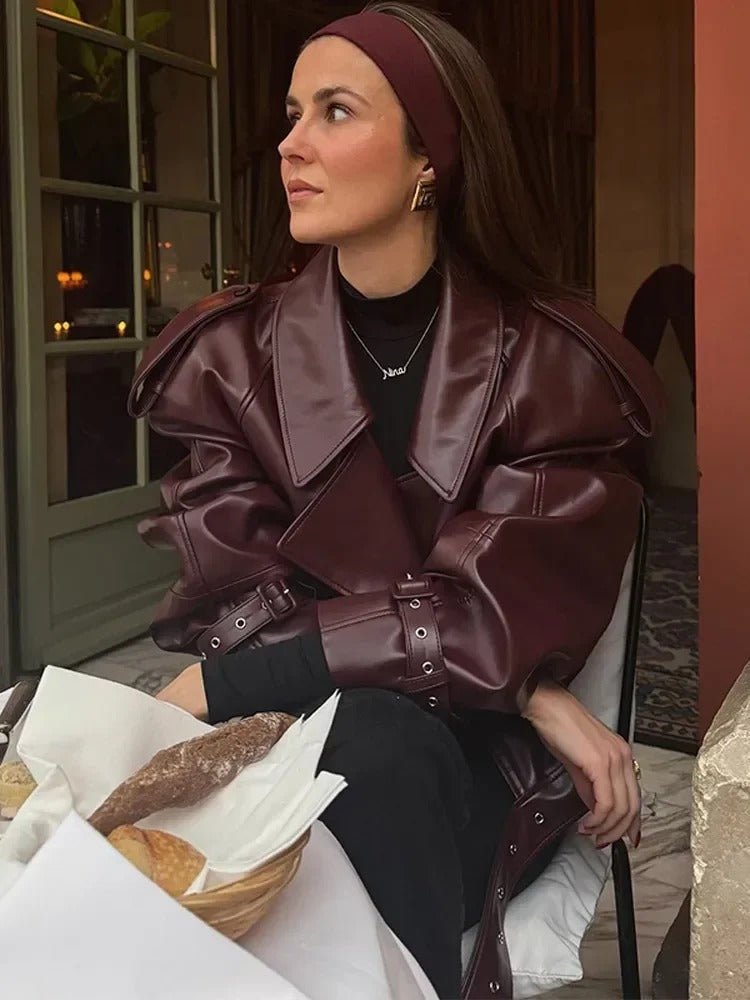 Lina | Stylische Lederjacke – Isabels Modehaus (Bild 2)