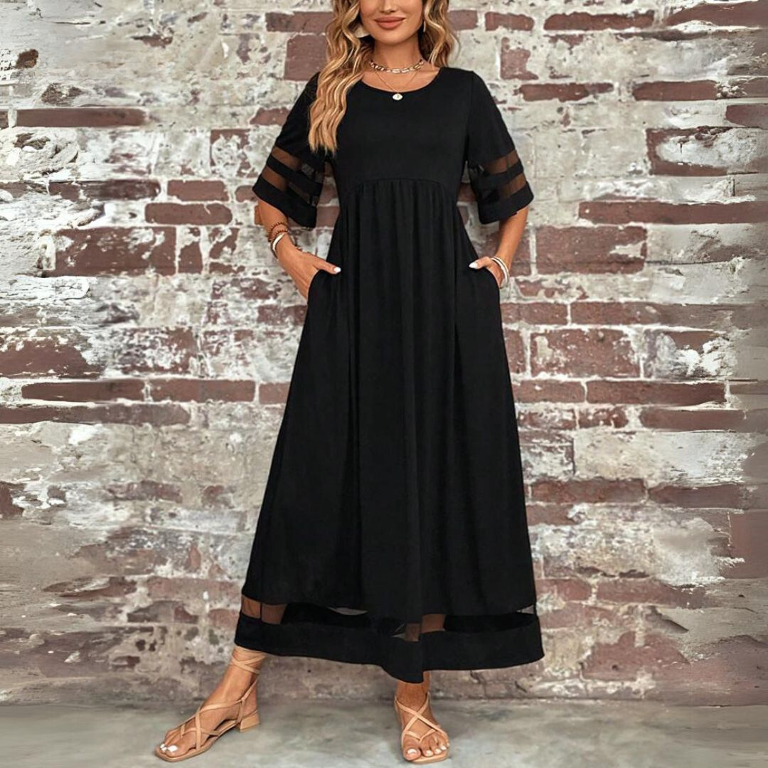 Aubrey™ – Figurbetonendes Midi-Kleid mit Bauchbedeckung – Isabels Modehaus (Bild 2)