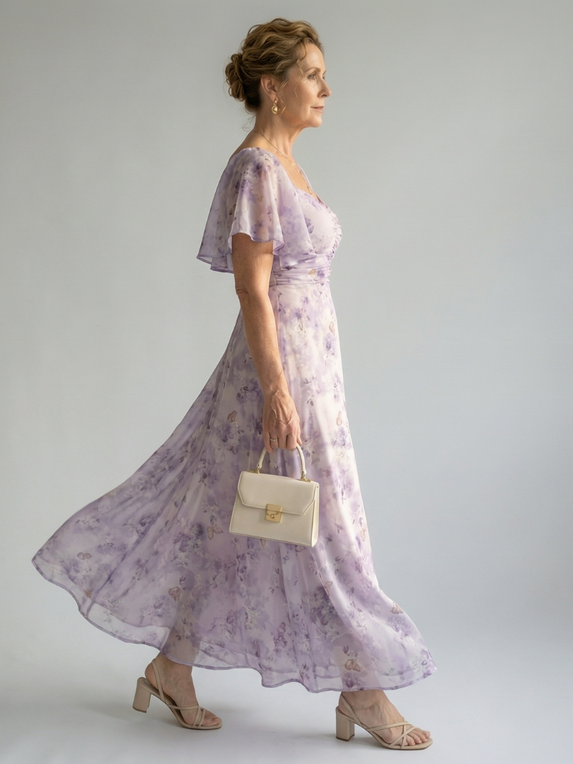 Vaelis | Midi-Kleid mit Flügelärmel – Isabels Modehaus (Bild 2)
