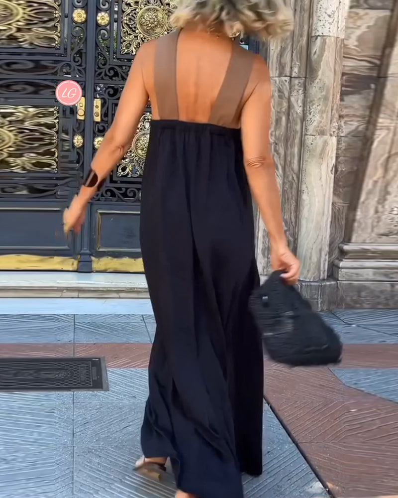 Salve™ - Elegantes Kleid mit Kontrastfarbe – Isabels Modehaus (Bild 3)