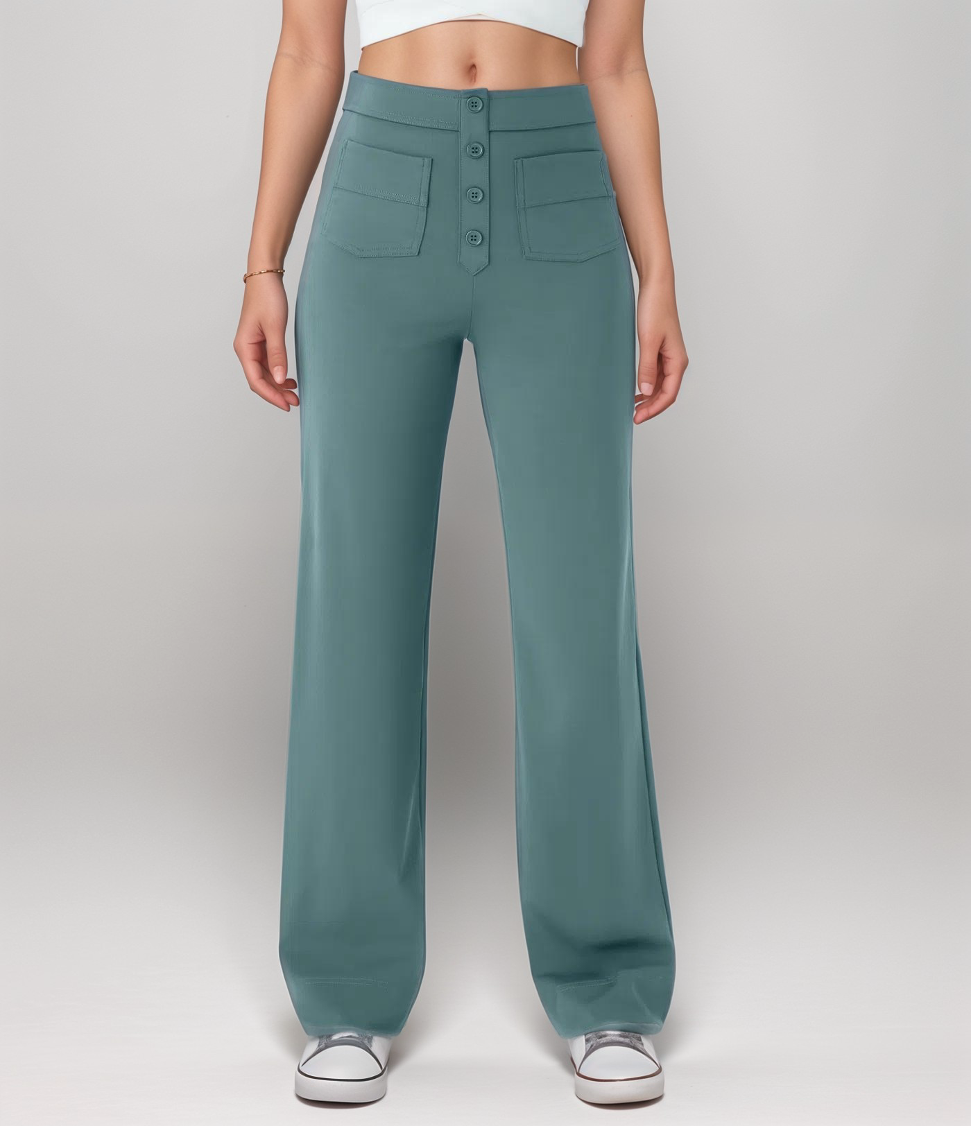 Elastische Hose mit hoher Taille – Isabels Modehaus (Bild 14)