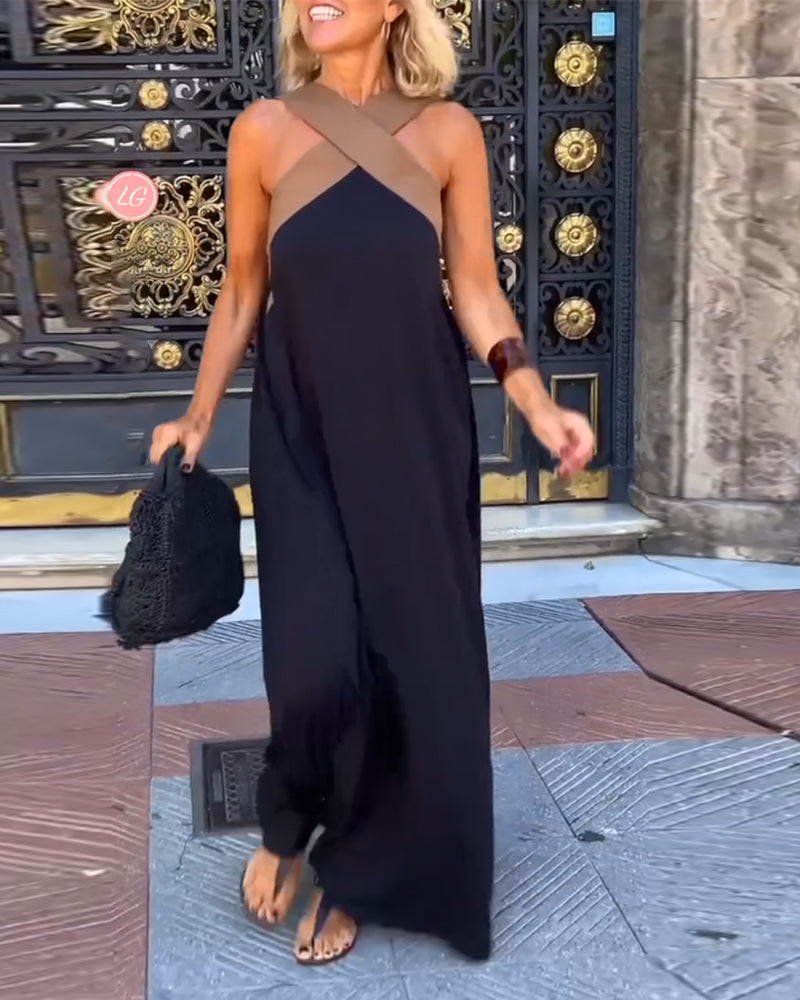 Salve™ - Elegantes Kleid mit Kontrastfarbe – Isabels Modehaus (Bild 2)