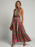 Rowen | Drapiertes Halter-Midi-Kleid – Isabels Modehaus (Bild 2)