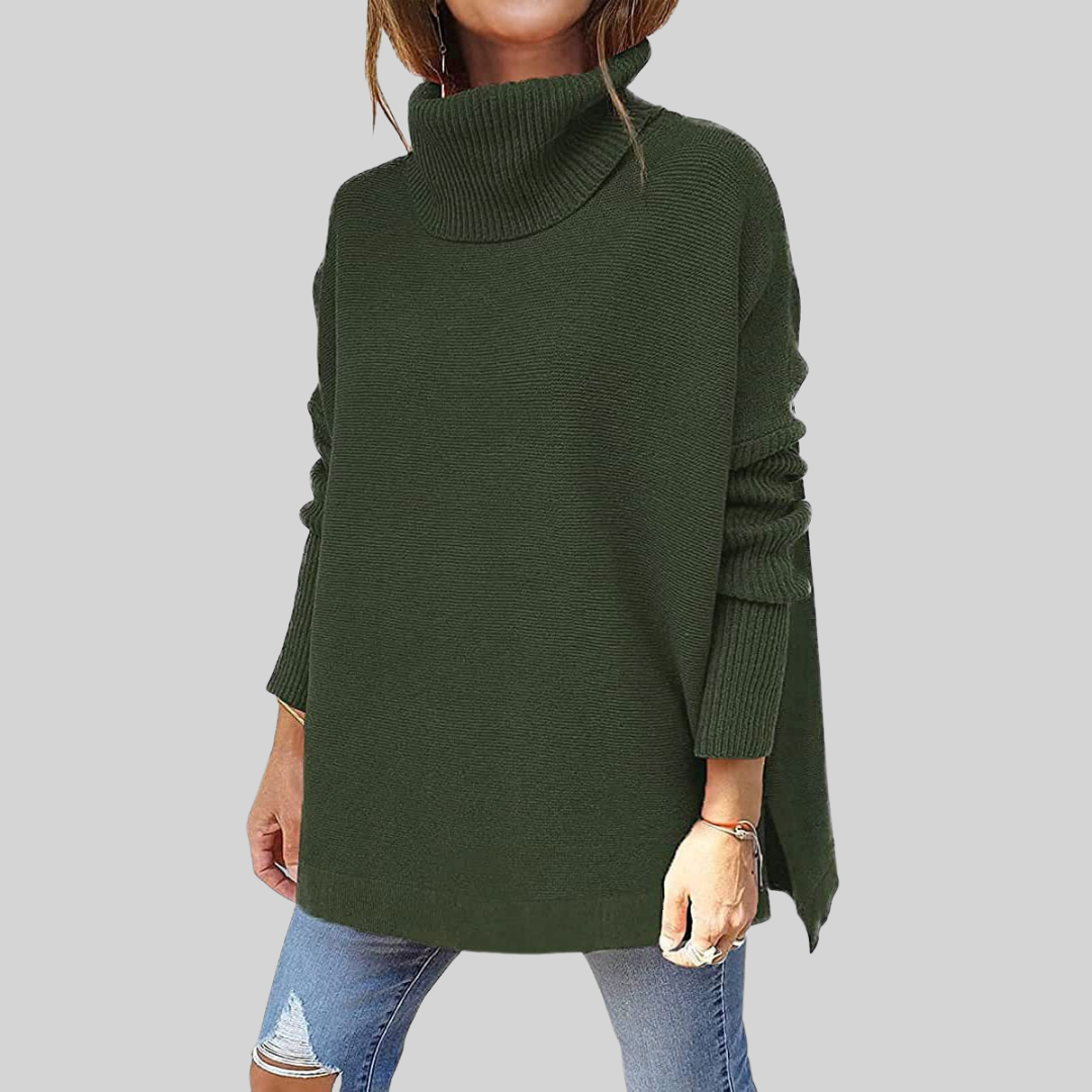 Annelise I Oversize Pullover mit Rollkragen – Isabels Modehaus (Bild 4)