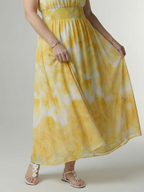 Sylin | Gathered Halter Midi Kleid – Isabels Modehaus (Bild 3)