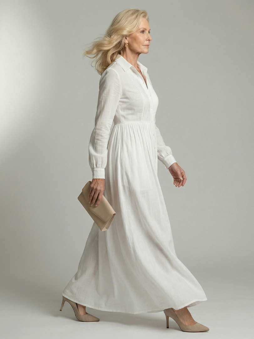 Lioren | Soft Flow Maxi-Kleid – Isabels Modehaus (Bild 2)
